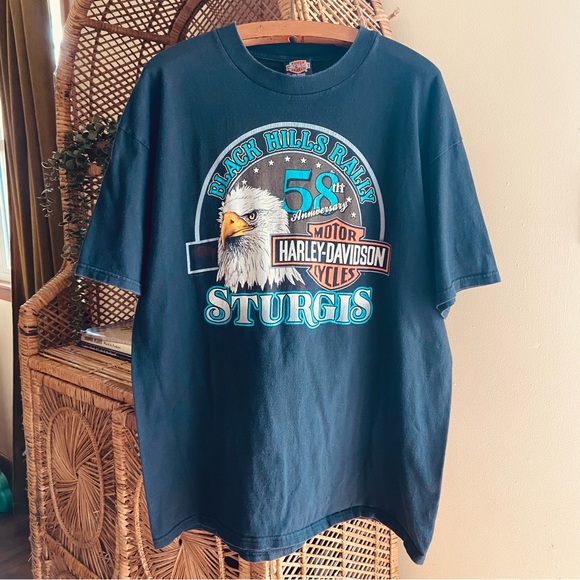 Harley-Davidson Other - Vintage 90’s Harley Davidson x Sturgis Biker Tee